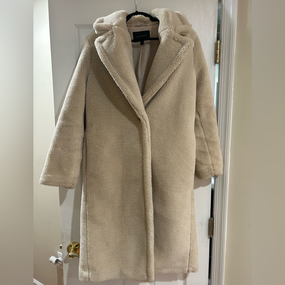 Banana Republic Long Teddy Coat